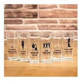 Joy Glass 6'lı İçelim Rakı Seti