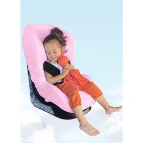 Joyous Mom Kids Pembe %100 Pamuk Organik Lastikli 4 Katlı Müslin Bebek Oto Koltuk Kılıfı