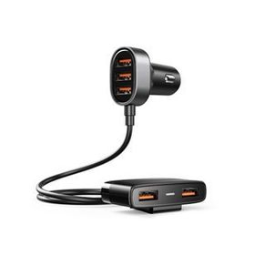 Joyroom JR-CL03 6.2A 5 Giriş Siyah USB Akıllı Araç Şarj Cihazı