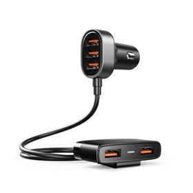 Joyroom JR-CL03 6.2A 5 Giriş Siyah USB Akıllı Araç Şarj Cihazı