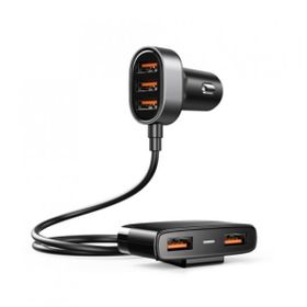 Joyroom JR-CL03 6.2A 5 Giriş Siyah USB Akıllı Araç Şarj Cihazı