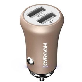 Joyroom JR-F635 5V 3.1A Hızlı Şarj Koruma Altın Sarısı Akıllı Araç Şarj Çift USB Portu