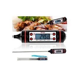 Joytech Siyah Batırmalı Sıcaklık Ölçer Dijital LCD Gıda Yemek Termometresi