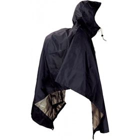 JR Gear Hafif Su Geçirmez Siyah Panço Yağmurluk