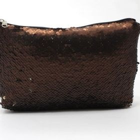 Juliano 15 x 24 cm Payet Big Gold Makyaj Çantası