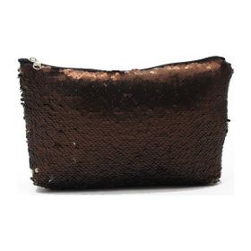 Juliano 15 x 24 cm Payet Big Gold Makyaj Çantası