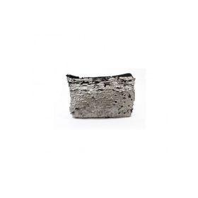 Juliano 15 x 24 cm Payet Big Siyah Makyaj Çantası