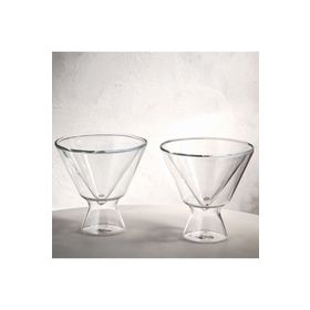 Jumbo 150 ml Glory 2'li Double Wall Çift Cidarlı V Bardak