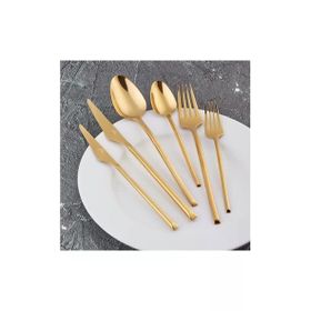 Jumbo 5500 12 Kişilik 84 Parça Titanyum Gold Çatal Kaşık Bıçak Takımı + Teos Metal Saplı Çaydanlık