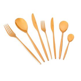 Jumbo 5800 Apollo 12 Kişilik 84 Parça Titanyum Bronz Çatal Kaşık Bıçak Takımı