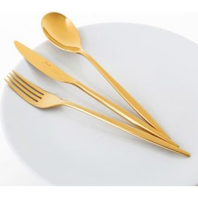 Jumbo 5800 Apollo 12 Kişilik 84 Parça Titanyum Gold Çatal Kaşık Bıçak Takımı