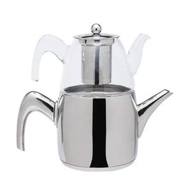 Jumbo 6500 Cam Full Metal Sap Demlikli Çaydanlik