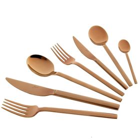 Jumbo 8100 Titanyum Bronz 84 Parça 12 Kişilik Çatal Kaşık Bıçak Takımı