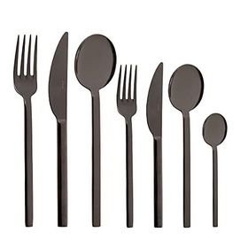 Jumbo 8100 Titanyum Siyah 84 Parça 12 Kişilik Çatal Kaşık Bıçak Takımı