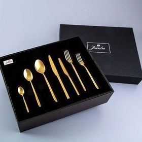 Jumbo 9401 Twist Titanyum Gold 12 Kişilik Çatal Kaşık Bıçak Seti