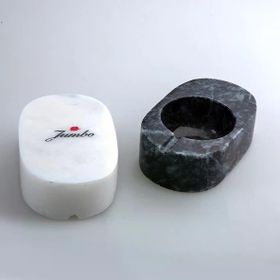 Jumbo Ascella Mermer Kapaklı 2'li 9x6x3 cm Baharatlık