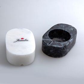 Jumbo Ascella Mermer Kapaklı 2'li 9x6x3 cm Baharatlık