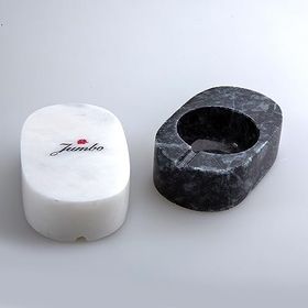 Jumbo Ascella Mermer Kapaklı 2'li 9x6x3 cm Baharatlık