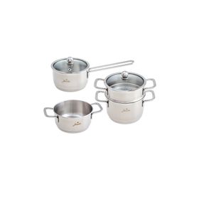 Jumbo Baby Steel 6 Parça Mini Çelik Tencere Seti