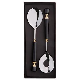 Jumbo Black 2 Parça Salata Servis Seti