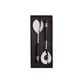 Jumbo Black 2 Parça Salata Servis Seti