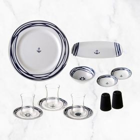 Jumbo Blue Marin 6 Kişilik Kahvaltı Takımı