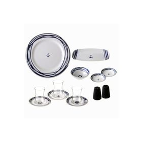 Jumbo Blue Marin 6 Kişilik Kahvaltı Takımı