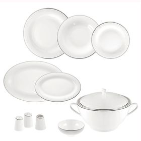 Jumbo Bright Platin 12 Kişilik 60 Parça Yemek Takımı