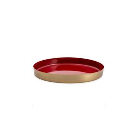 Jumbo Capella Kırmızı 26 cm Yuvarlak Tepsi