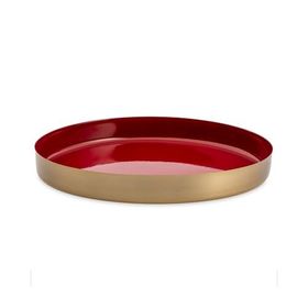 Jumbo Capella Kırmızı 26 cm Yuvarlak Tepsi