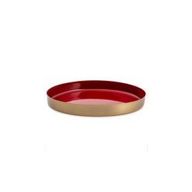 Jumbo Capella Kırmızı 26 cm Yuvarlak Tepsi