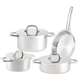 Jumbo Duowall Çelik 7 Parça Tencere Seti