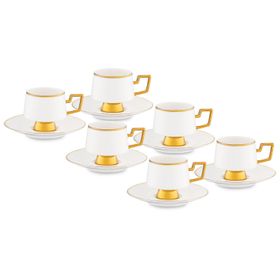 Jumbo Ellmore Gold 6'Lı Kahve Fincan Takımı