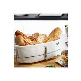 Jumbo GF.33661 Gefu Oval Beyaz Ekmek Sepeti