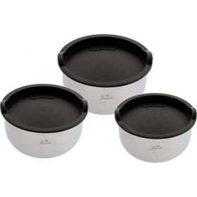 Jumbo Globe Çelik Midi 3'lü Saklama ve Karıştırma Kabı