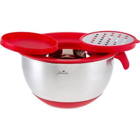 Jumbo Globe Plus Rendeli 20 cm Kırmızı Saklama Kabı