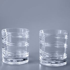 Jumbo Glory 2x250 ml Çizgili Viski Bardağı