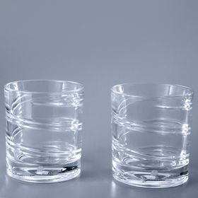 Jumbo Glory 2x250 ml Çizgili Viski Bardağı