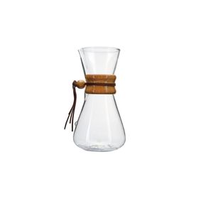 Jumbo Glory Ahşap Aparatlı 850 ml Cam Kahve Demleme Ekipmanı