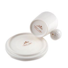 Jumbo Golfline Beyaz 2'li Tabaklı 90 cc Kahve Fincan Takımı