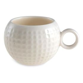 Jumbo Golfline Beyaz Fincan Yeşil Tabak Tekli Fincan Takımı