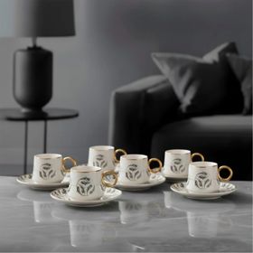 Jumbo Grace Gold 6 Kişilik Kahve Fincan Takımı