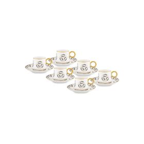 Jumbo Grace Gold 6 Kişilik Kahve Fincan Takımı