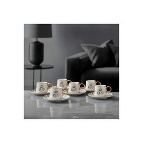 Jumbo Grace Gold 6 Kişilik Kahve Fincan Takımı