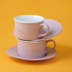 Jumbo Joy Pembe Çay Fincan Takımı