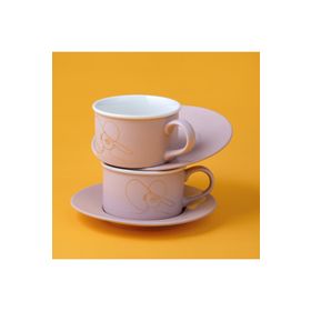 Jumbo Joy Pembe Çay Fincan Takımı