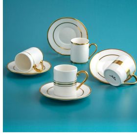 Jumbo Luces Gold 4 Kişilik Kahve Fincan Takımı
