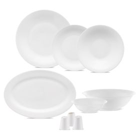 Jumbo Merlem 55 Parça Beyaz 12 Kişilik Yemek Takımı