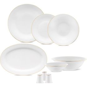 Jumbo Merlem 55 Parça Gold 12 Kişilik Yemek Takımı