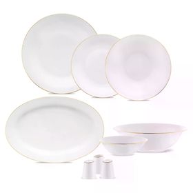 Jumbo Merlem 55 Parça Gold 12 Kişilik Yemek Takımı